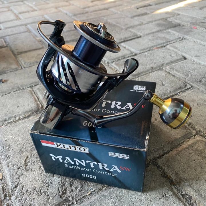 Reel Pancingreel Pancing Laut Elito Zeusmantra Sw Power Handle Plus