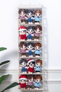 Túi Treo Đồ Chơi Búp Bê Cotton Sau Cửa Túi Đựng Đồ Chơi Bằng Vải Cotton Trong Suốt Chống Bụi Kín Túi Đựng Đồ Chơi Búp Bê Dễ Thương