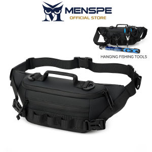 MENSPE Waterproof Bags Outdoor Waist Bag Multifunctional Fishing Lure Waist Bag Chest Bag Sports Bag Large Capacity Travel Bag Crossbody Bag Mens Bag