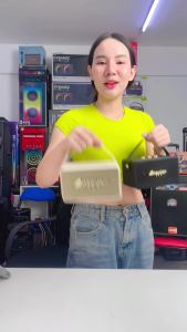 【ของแท้ 100%】Long Yijun รุ่นM10ลำโพงบลูทูแบบพกพาเสียงดี ดีไซร์สวย มี3 สีขาว/ดำ/ฟ้า