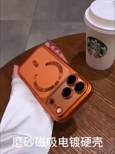 for Magsafe Matte Hard PC Case for iPhone 17 Pro Max Air 17Pro ProMax Magnetic Camera Film Protector Frosted Shockproof Cover