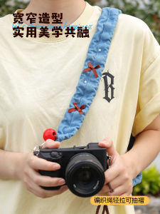 Universal Butterfly Knot Denim Mobile Phone Strap Detachable Crossbody Anti-fall Loss Prevention Mzao Digital Accessories