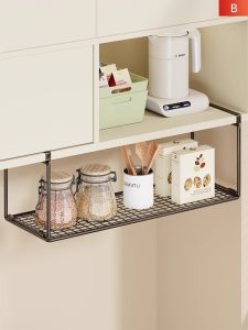 XUNHUAI | Wall-mounted Multi-functional Kitchen Storage Rack Partitioned Layers