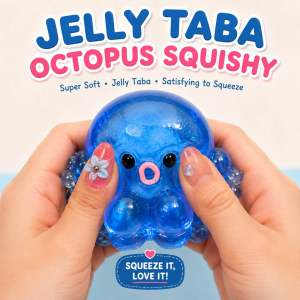 Jelly Tabas Squishy Octopus - Super Soft - Jelly Tabas - Satisfying to Squeeze - Squeeze It Love It