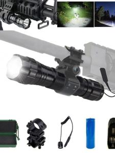 High-Intensity Tactical Rechargeable Flashlight Multi-Function Super Bright Outdoor Lighting 1000 Lumens Aluminum Alloy Camping Hiking
