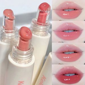 Transparent Jelly Lip Oil Glass Lip Gloss Hydrating Non-sticky Lip Tint Lip Plumper Mirror Water Lipstick Women Makeup Cosmetic