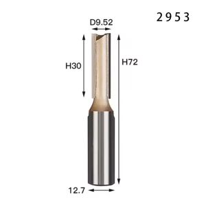 HUHAO | Dao Bào Cạnh Thẳng HUHAO Bằng Thép Cacbua Có Bạc Đạn Dùng Cho Gỗ Trục 1/2 Inch & 1/4 Inch Dụng Cụ Chế Biến Gỗ