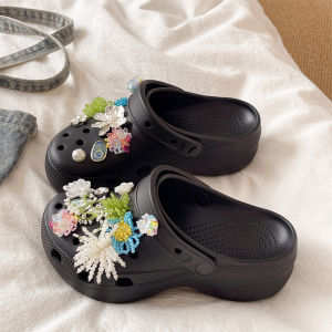 Thick Heel Sweet Flower Slip-resistant Summer Sandals