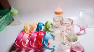 พร้อมส่ง หัดจับขวดนม คอกว้าง ที่จับขวดนม หูจับขวดนม แก้วจับขวดคมคอกว้าง
