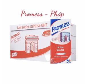 THÙNG 6 HỘP 1L SỮA NGUYÊN KEM PROMESS PHÁP ( 1 Hộp/ 1L )