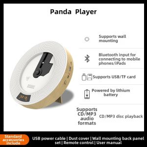 Panda | Portable Mini Bluetooth Speaker CD62 Panda Brand Wireless Home Use Sound System with Bass Cannon Compact Size Plastic Shell