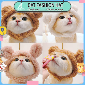 Rennas Cat Hat Soft Cotton Pet Hat Cat Costume For Cats Dog Hat Pet Costume Cat Clothes For Cats