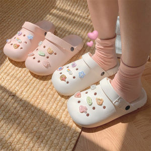 EVA Beach Shoes Hollow out Soft Bottom Womens Sandals Clog Trendy Student Outdoor Slip-On Anti-Slip Parent-Child Shoes