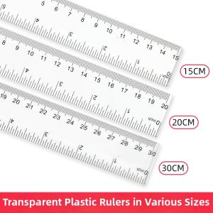 Transparent Plastic Drawing Measuring Ruler
