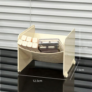 Acrylic Cosmetic Storage Box Bathroom Desktop Skincare Lipstick Organizer Multi-layer Arrangement Box Rectangular Shape Plastic Material