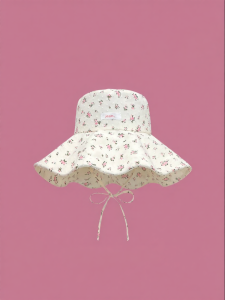 Floral Patch Sun Protection and Face Slimming Bucket Hat