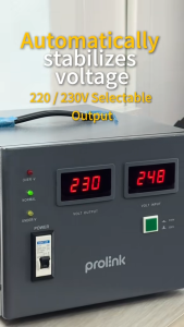 [PVS Series] Prolink 1000VA-10000VA AVR Servo Motor Controlled / Voltage stabilizer