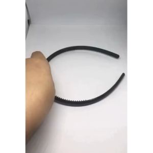 Combo 3 Cài(bờm) tóc trơn màu đen bằng nhựa thời trang bản 0.8cm