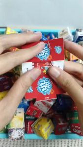 10 ชิ้น กล่องจิ๋วพับโปรยทาน ลายเครื่องดื่ม อัพเดตลายใหม่ 1 แผ่น ทำได้