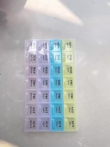 New Weekly Premium Portable 7/14/21/28 Grids 1/2/3/4 Times A Day Pill Box Storage Cases Organizer for Vitamins Medicine FishOils