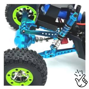 Komponen penetapan gandar belakang memandu aci shock absorber rod untuk WLtoys 1/12 124006 12423 12427 28 29 bahagian naik taraf logam RC kereta
