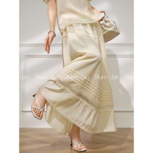 Bộ Đầm Hè Có Tay Bồng Hoa Văn Và Viền Ren