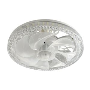 Quạt Trần Hiện Đại Thiết Kế Thấp Tích Hợp Đèn LED Có Thể Điều Chỉnh Độ Sáng Và Điều Khiển Từ Xa Đế E27 Quạt Thông Minh Cho Phòng Ngủ Phòng Khách Văn Phòng