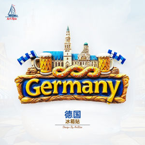 Magnetic 3D Maria Square Refrigerator Magnet Home Decorations Travel Souvenir Gift Building Pattern Other Style from China