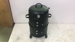 Premium Charcoal Smoker BBQ Grill - 3-in-1 Charcoal Smoker Smoked Meat & Chicken BBQ Stove Outdoor BBQ Grill