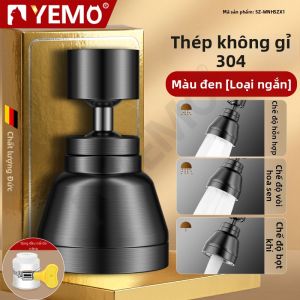 YEMO | Đầu Vòi Nước Bếp Đa Năng 360 Độ Phun Nước Chống Bắn Tung Tóe