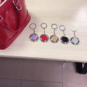 Bag Hanger Hook Gantungan Tas Meja Lipat Portabe Berlian Flash Bulat