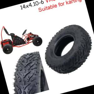 Bộ Lốp Xe Địa Hình Bốn Bánh ATV Chống Mài Mòn 14x4.10-6 Inch Lốp Trước Và Sau Dành Cho Xe Go-Kart Lốp Xe Máy Chất Lượng Cao