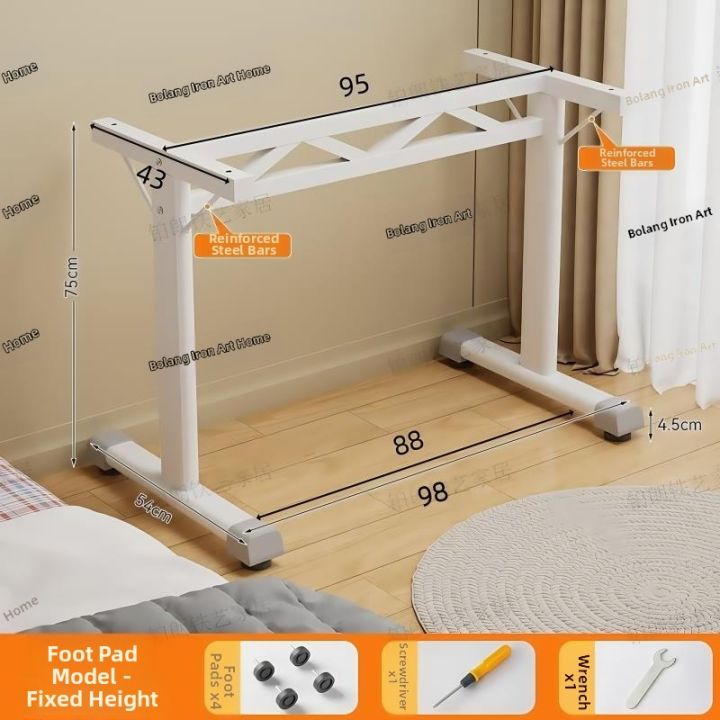 Manual%20Height%20Adjustable%20Table%20Legs%20with%20Casters%20Rectangular%20Computer%20Desk%20Rack%20Minimalist%20All-Moving%20Base%20Weight%20Bearing%20-%20Image%207
