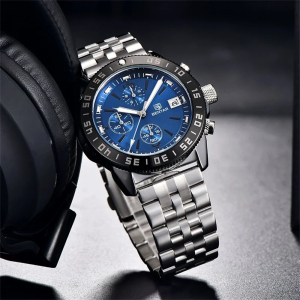 Đồng Hồ Thể Thao Nam BENYAR 5198 LD57 Chronograph Lịch Ngày Chống Nước Thép Không Gỉ Phong Cách Quân Đội Sang Trọng Kim Dạ Quang