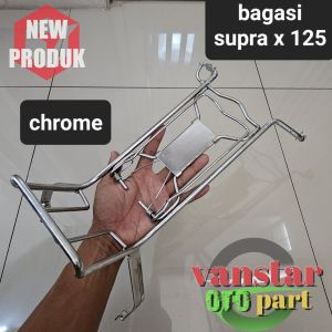 BAGASI TENGAH RAK JEPIT SUPRA X 125 NEW SUPRA X 125 BATMAN WARNA CHROME