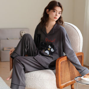 Miiow | Long Sleeve Cotton Sleepwear Set for Women