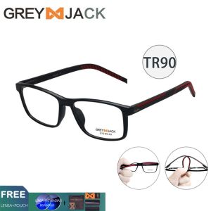 Grey Jack/Frame Kacamata game olahraga Anti radiasi blueray/TR90 Gel silika/Fashion sport pria Bisa minus 70018