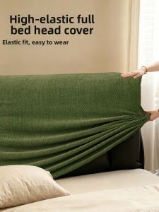 KANGJU | Luxury Style Simple Design Dustproof Elastic Soft Fabric All-in-One Cat Scratch Resistant Bed Head Cover