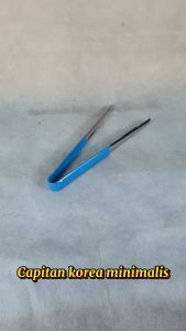 Alat Penjepit Gorengan Ala Korea Kecil Ukuran 23cm Bahan Stainless Gagang Silikon Anti Panas