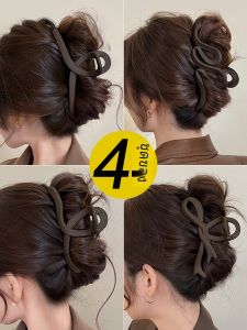 กิ๊บติดผมขนาดใหญ่สำหรับผู้หญิง สไตล์เกาหลี ทรงหัวปลาฉลาม ใหม่ล่าสุด 2025 กิ๊บติดผมแบบหน้าม้า ตกแต่งผม ชุบเงิน