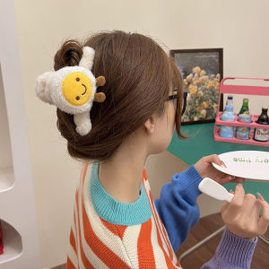 Adorable Large Size Shark Hair Clip Cute Plush Female Back of Head Autumn Winter Hair Clip Internet Famous 2025 New Model