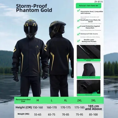 JOSEN LIGHTING | Waterproof Motorcycle Raincoat for Cyclists