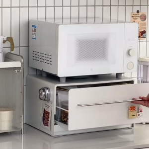 💟SOLUTION65💟 Coffee Machine Holder Coffee Machine Stands Metal Drawer Coffee Capsule Storage Drawer Instant Powder Drink Storage Countertop Organizer Rack Kitchen Rack Microwave Oven Holder Oven Stand Oven Rack Rice Cooker Stand Rack Air Fryer Holder