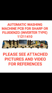 11211410 Sharp & Fujidenzo Automatic Washing Machine PCB for Inverter Type 11211410 - Replacement Part
