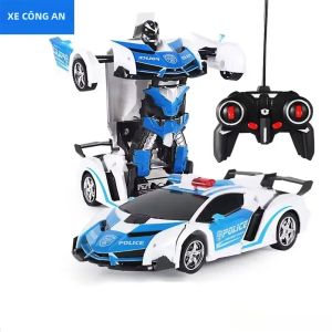 Đồ Chơi Xe Điều Khiển Từ Xa Biến Hình 2 Trong 1 Dành Cho Trẻ Em Mô Hình Xe Thể Thao Biến Thành Robot Sẵn Sàng Vận Hành Với Bộ Điều Khiển Từ Xa