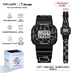 Tide color | Collaborative Design Cute Characters Childrens Watch Student Electronic Watch
