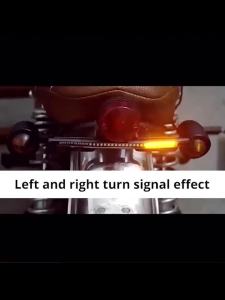 Đèn LED Phanh Xe Máy 12V Đèn Báo Rẽ Màu Đỏ Vàng 48SMD Thanh Đèn Đuôi Phụ Trợ Chống Nước Cho Biển Số Xe