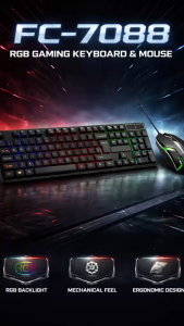 FC-7088 Wired RGB Gaming Keyboard & Mouse Combo