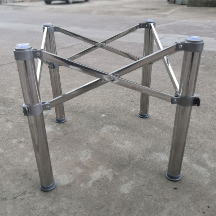 Stainless Steel round Table Table Stand Folding round Table Tripod