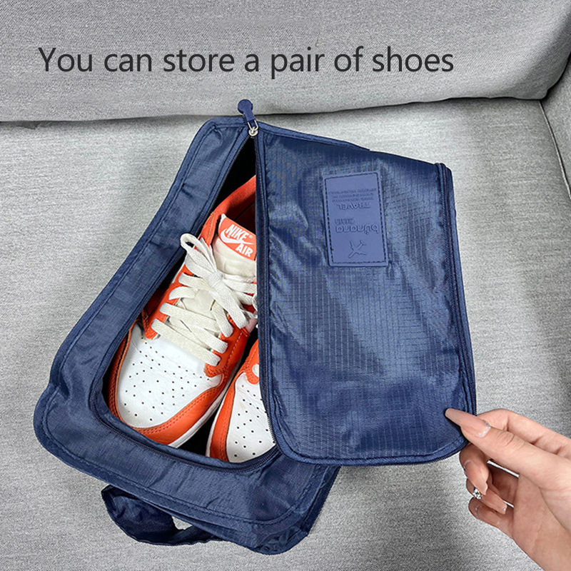 Waterproof Folding Shoe Pouch, High Capacity Portable Travel Shoe Organizer Bag
_voghion.com